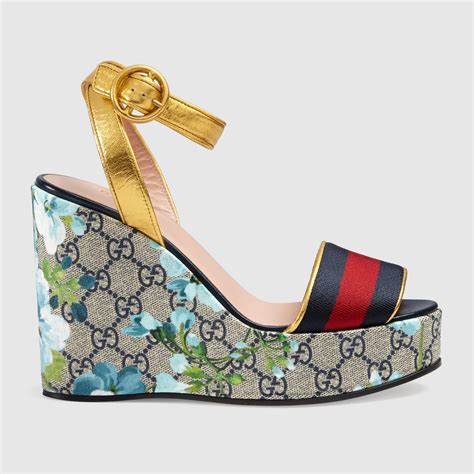 wedge gucci sandals|gucci platform wedge sandals.